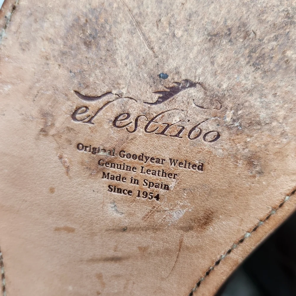 El Estribo Spanish "Camperos" Riding Boots Brown Leather | Women's Size 39, 8 US - Picture 11 of 15